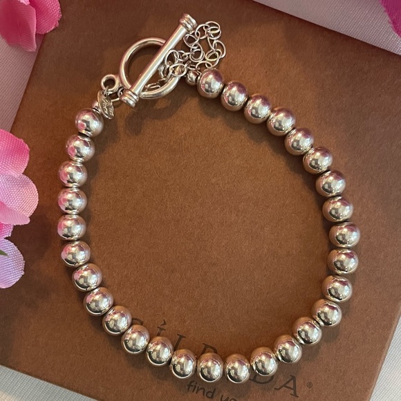 Silpada Sterling Silver 6mm Bead Bracelet B0059 - Picture 7 of 16